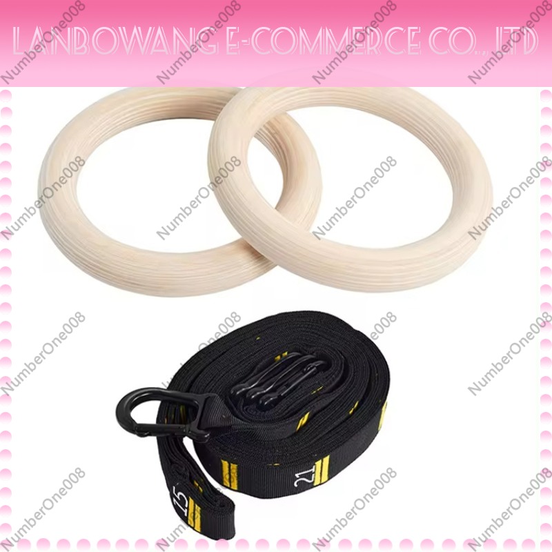 Home Gym Set - Solid Birch Wood Gymnastic Rings Fitness