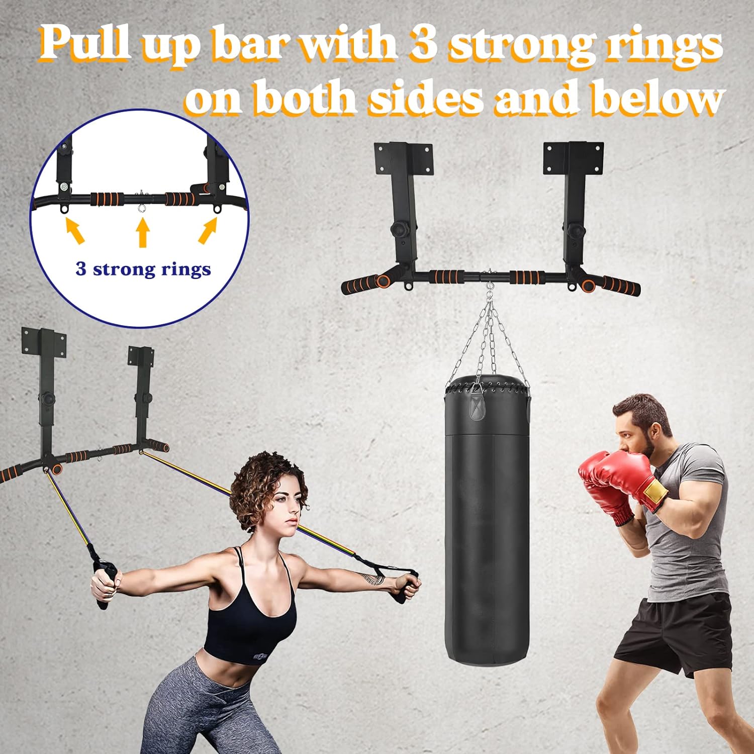 Wall Mounted Dip Station Pull- - Home Gym Wall 评论和价格
