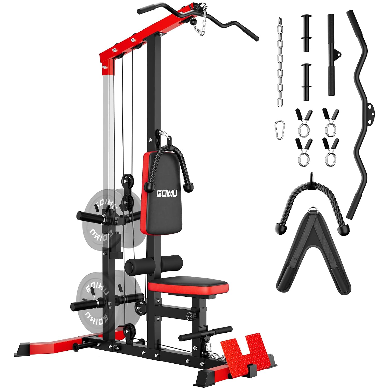 LAT Pulldown & Row Cable Machi - Home Gym Lat Pulldown Machine 评论和价格