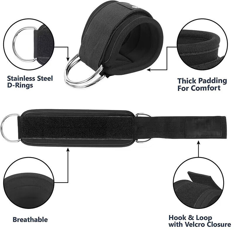 Ankle Straps Resistance Bands  - Home Gym Kit For Men 评论和价格