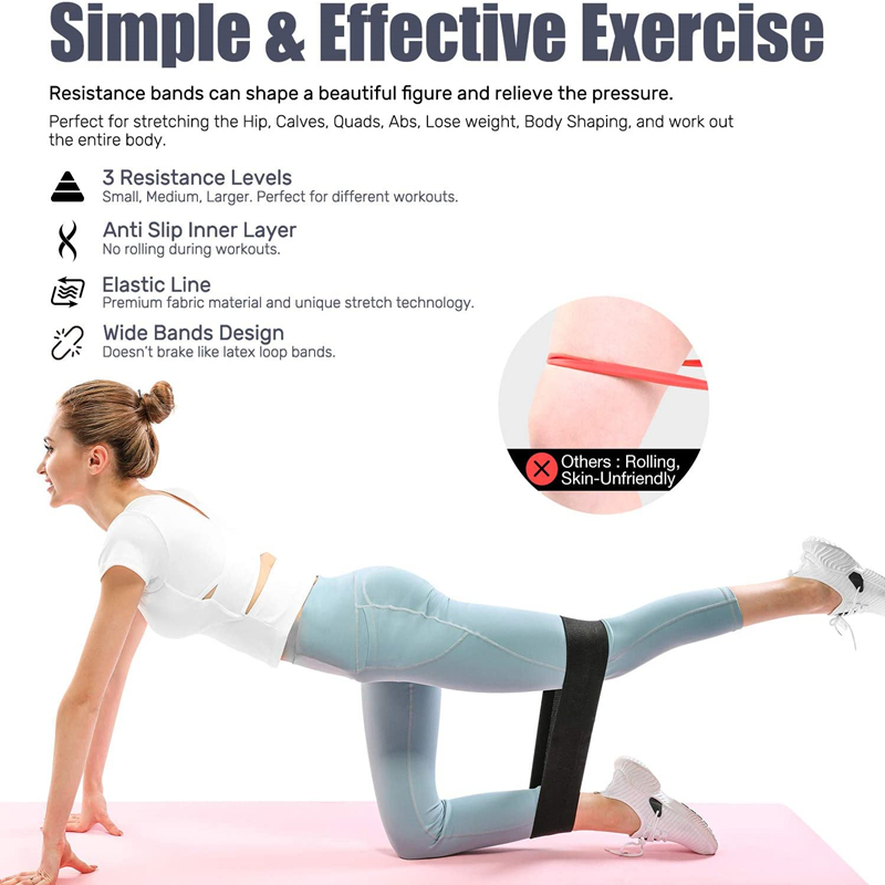 3PCS Women Men Fabric Resistan - Home Gym Kit For Men 评论和价格