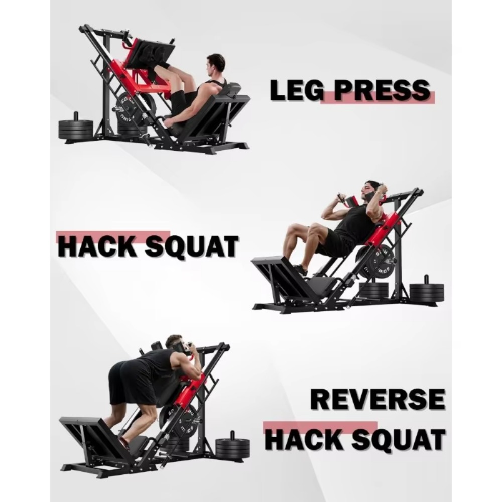 3-in-1 Leg Press Hack Squat Ma - Home Gym Quad 评论和价格