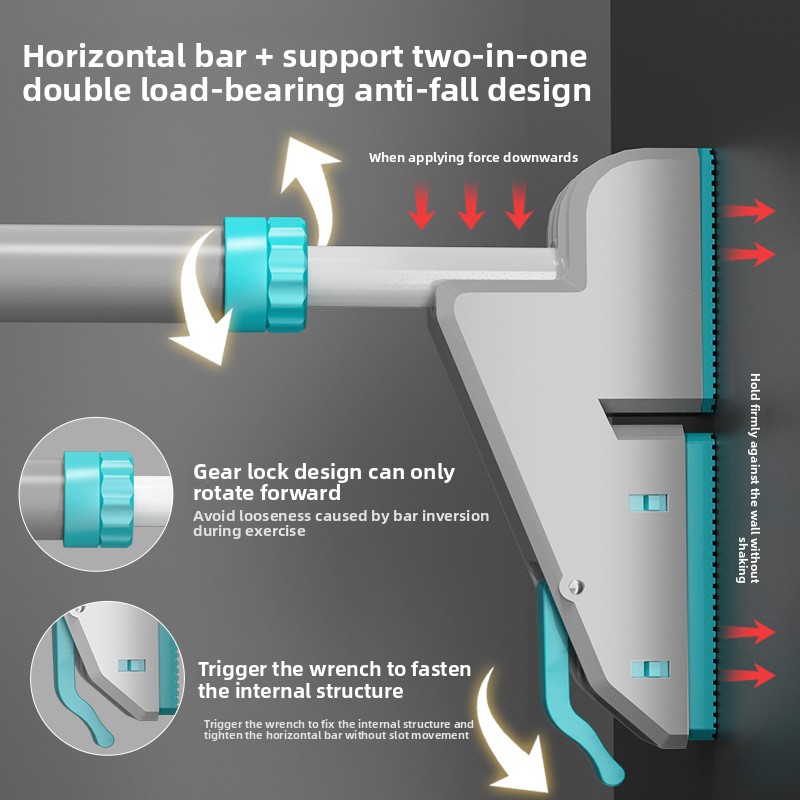 No-Drill Door Frame Pull up Ba - Home Gym Wall 评论和价格