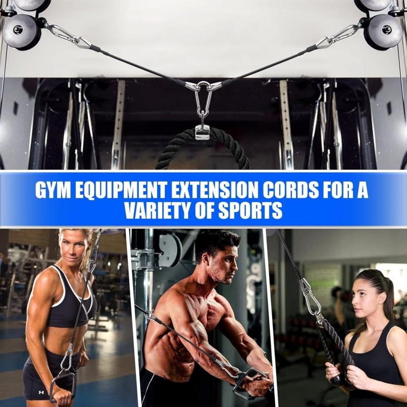 1/2 pcs gym cable extension co - Home Gym Lat Pulldown Machine 评论和价格