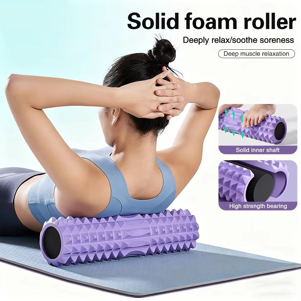 EVA Foam Fitness Back Roll Tri - Foam Roller High Density 评论和价格