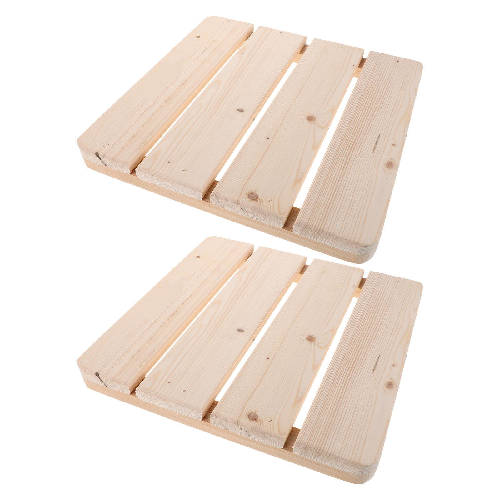 2Pcs Solid Wood Shower Floor M - Sauna Home Gym 评论和价格