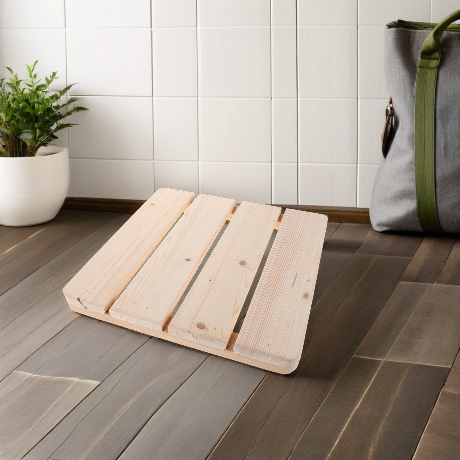 2Pcs Solid Wood Shower Floor M - Sauna Home Gym 评论和价格