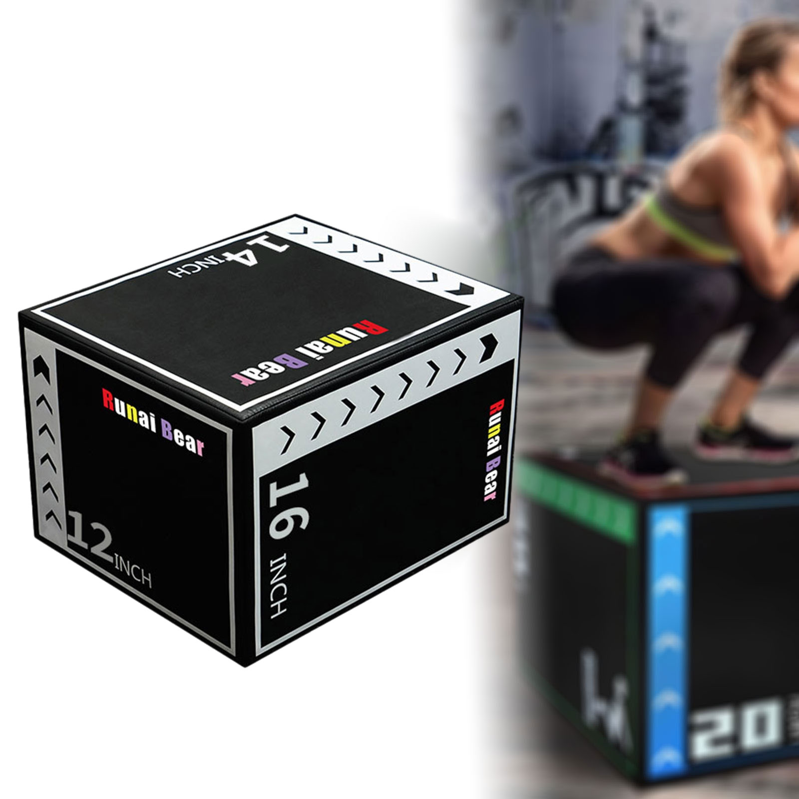 Plyo Jumping Exercise Box Port - Plyo Box Set 评论和价格