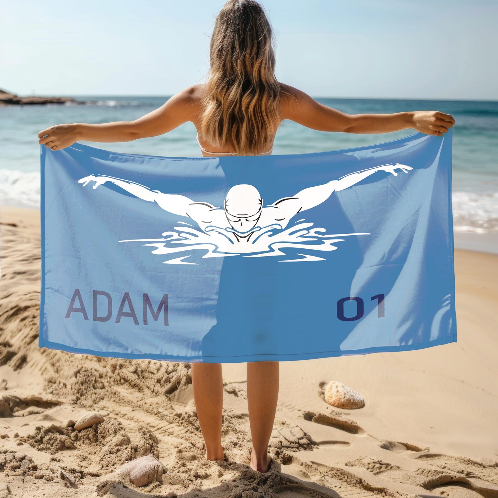 Swim Team Summer Beach Towel G - Sauna Home Gym 评论和价格