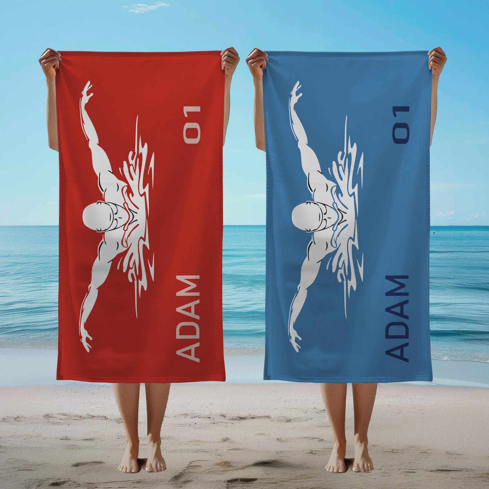 Swim Team Summer Beach Towel G - Sauna Home Gym 评论和价格