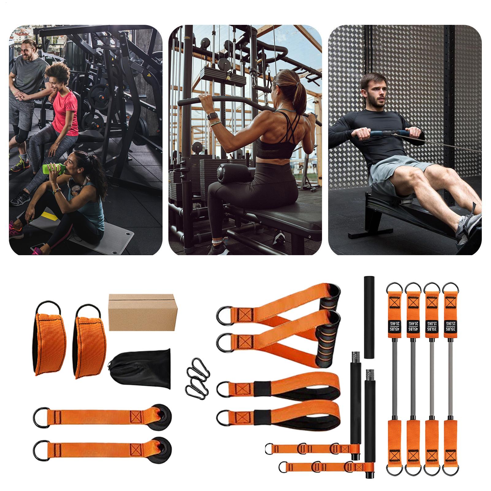 Portable Pilates Bar Kit Exerc - Home Gym Kit For Men 评论和价格