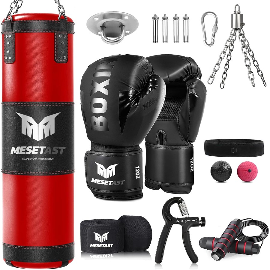 4ft Heavy Punching Bag Set for - Home Gym Mma 评论和价格