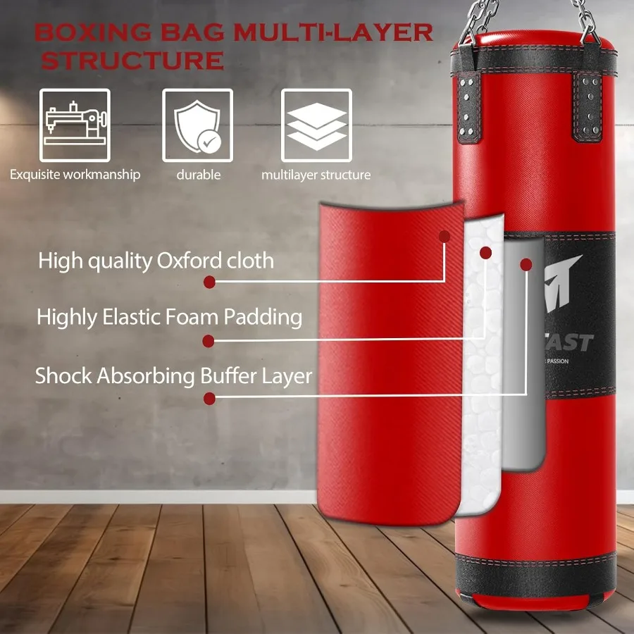 4ft Heavy Punching Bag Set for - Home Gym Mma 评论和价格