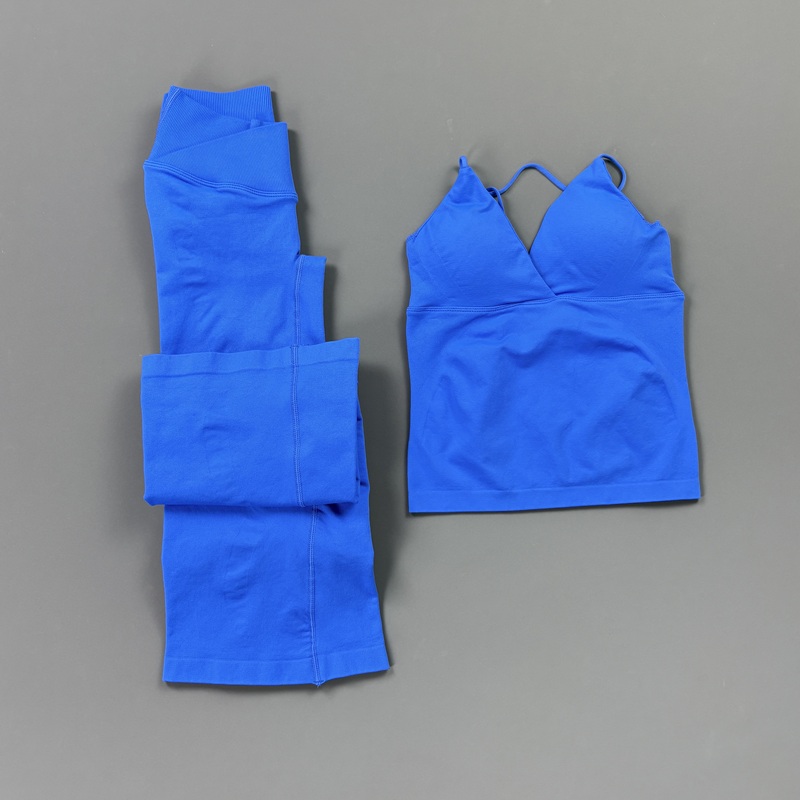 2Pcs Women Seamless Yoga Worko - Home Gym Set 评论和价格