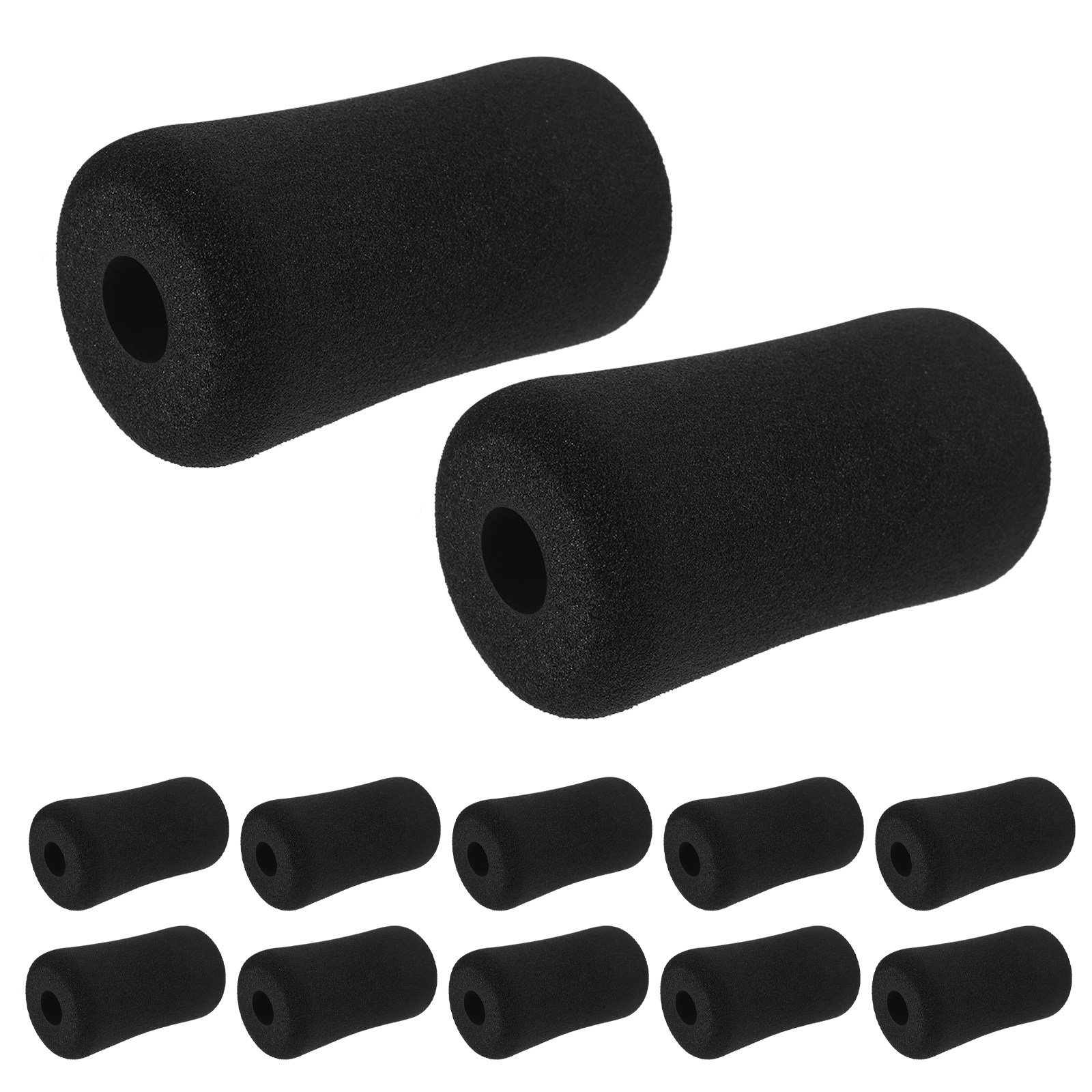 16Pcs Black Foam Foot Pads Rol - Foam Roller High Density 评论和价格