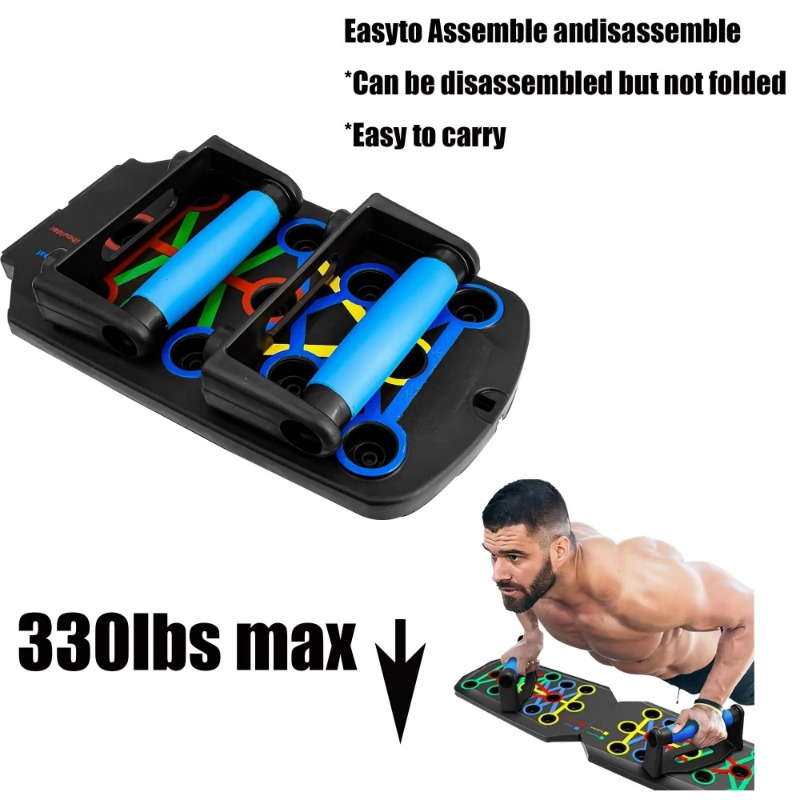 Foldable Push Up Board with Re - Home Gym Kit For Men 评论和价格